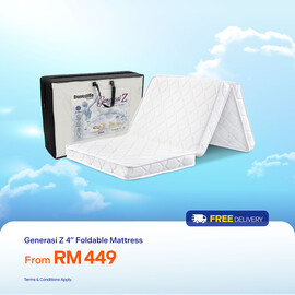 Generasi Z 4" Foldable Mattress